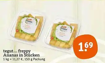 tegut Tegut... Freppy Ananas In Stücken Angebot