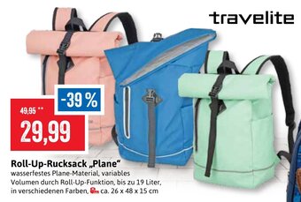 Stolz travelite Roll Up Rucksack ,,Plane" Angebot