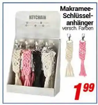 CENTERSHOP Makramee Schlüssel Anhänger Angebot