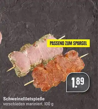 Scheck-in-Center Schweinefiletspieße Angebot