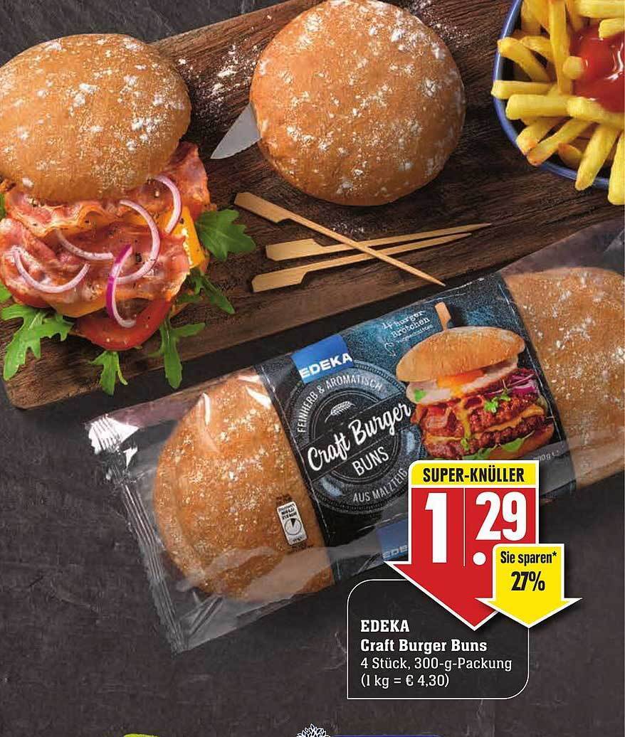 Edeka Craft Burger Buns Angebot bei ScheckinCenter