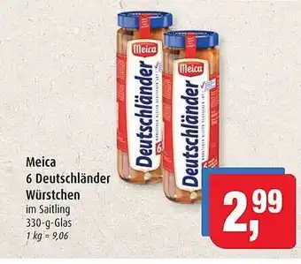 Markant Markt Meica 6 Deutschländer Würstchen Angebot