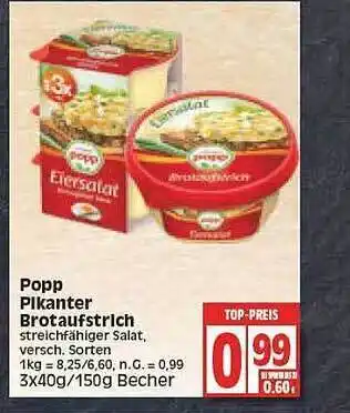 Edeka Popp Pikanter Brotaufstrich Angebot