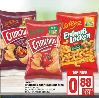 Edeka Lorenz Crunchips Oder Erdnußlocken Angebot