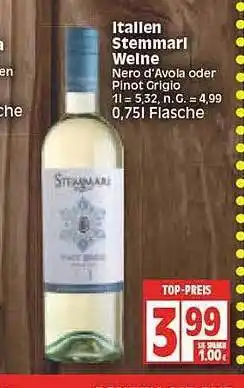 Edeka Italien Stemmari Weine Angebot