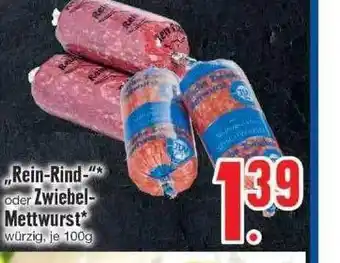 Edeka „rein-rind-“ Oder Zwiebel-mettwurst Angebot