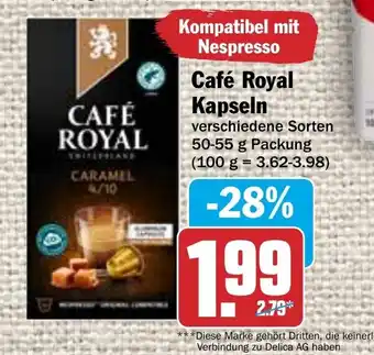 Hit Cafe Royal Kapseln 50-55g Angebot