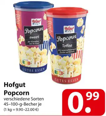 Famila Nord Ost Hofgut Popcorn 45-100 g Becher Angebot