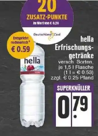 Edeka Hella Erfrischungsgetränke Angebot