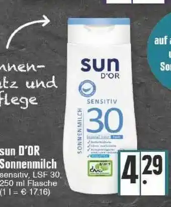 Edeka Sun D'or Sonnenmilch Angebot