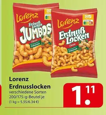 Famila Nord Ost Lorenz Erdnusslocken Angebot