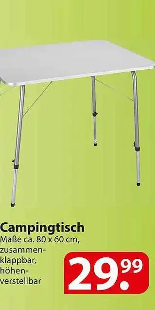 Famila Nord Ost Campingtisch Angebot