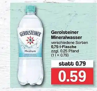 Famila Nord West Gerolsteiner Mineralwasser Angebot