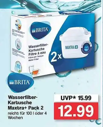 Famila Nord West Wasserfilter-kartusche Maxtra+ Pack 2 Brita Angebot