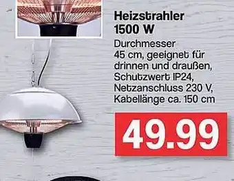 Famila Nord West Heizstrahler 1500 W Angebot