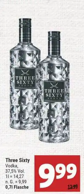 Marktkauf Three Sixty Vodka Angebot