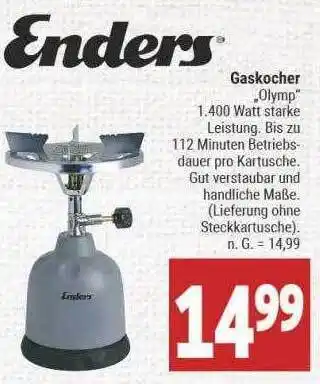 Marktkauf Enders Gaskocher „olymp“ Angebot