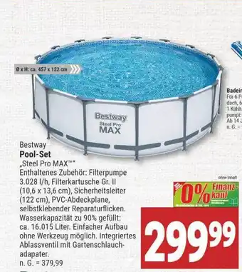 Marktkauf Bestway Pool-set „steel Pro Max“ Angebot