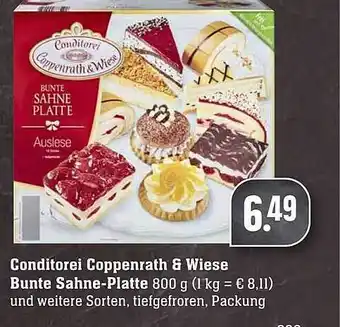 Scheck-in-Center Conditorei Coppenrath & Wiese Bunte Sahne-platte Angebot