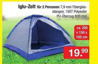Zimmermann Iglu-zelt Für 2 Personen Angebot