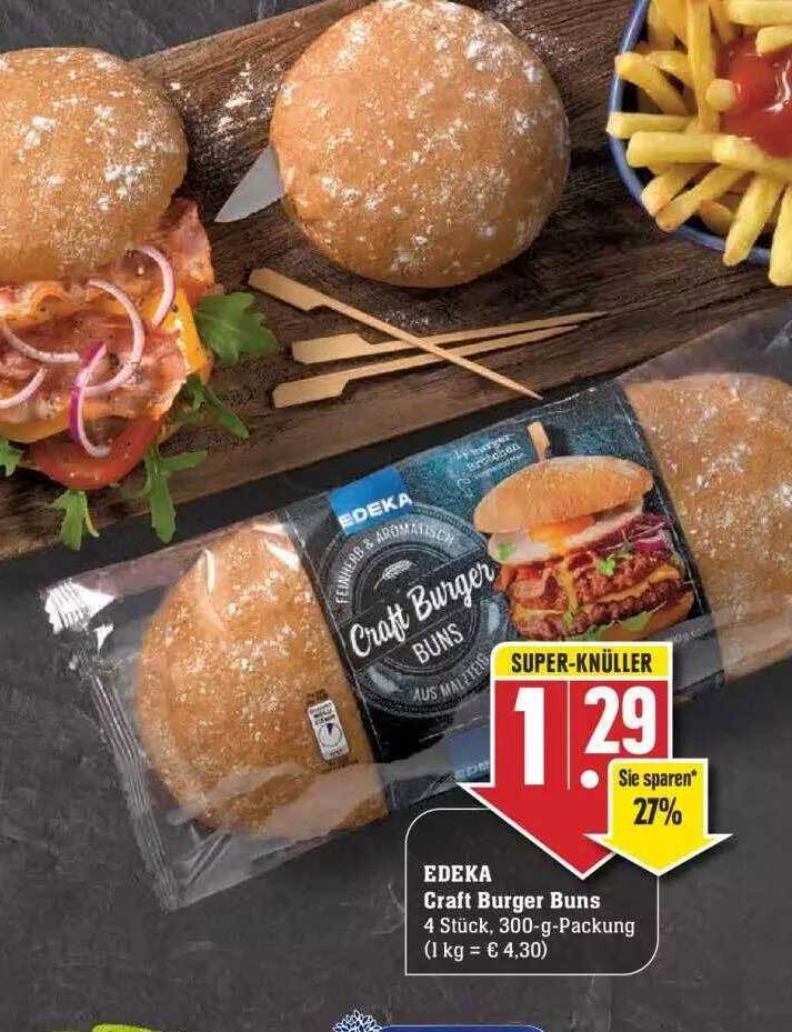 Edeka Craft Burger Buns Angebot bei Edeka