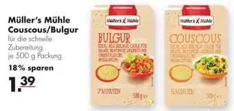 Handelshof Müller's Mühle Couscous/Bulgur 500 g Packung Angebot