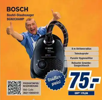 Expert Bening Bosch Beutel-staubsauger Bgn2champ Angebot