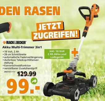 Globus Baumarkt Black&decker Akku Multi-trimmer 3in1 Angebot