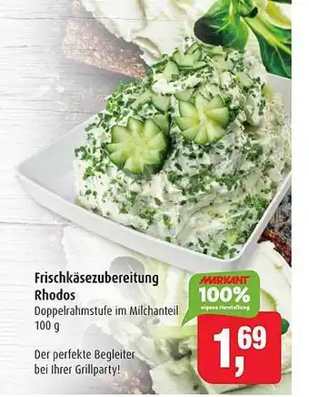 Markant Frischkäsezubereitung Rhodos Angebot