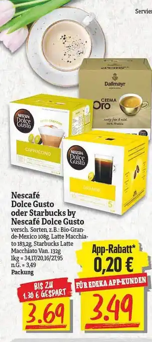 NP Discount Nescafé Dolce Gusto Oder Starbuck By Nescafé Dolce Gusto Angebot