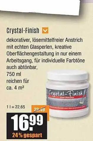 V Baumarkt Crystal-finish Angebot