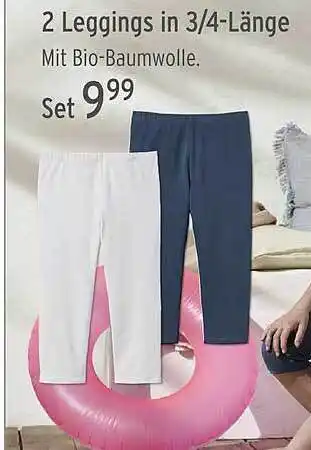 Wasgau 2 Leggings In 3 4 Länge Angebot