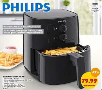 PENNY Philips heißluftfritteuse hd9200/90 Angebot