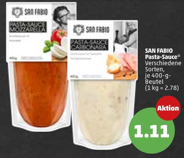 San fabio pastasauce Angebot bei PENNY