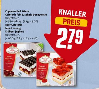 REWE Coppenrath & wiese cafeteria fein & sahnig donauwelle oder cafeteria fein & sahnig erdbeer joghurt Angebot