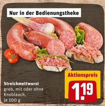 REWE Streichmettwurst Angebot