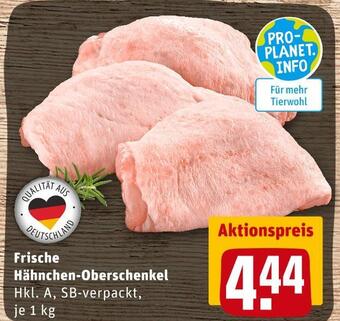 REWE Frische hähnchen-oberschenkel Angebot