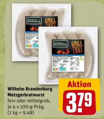 REWE Wilhelm brandenburg metzgerbratwurst Angebot