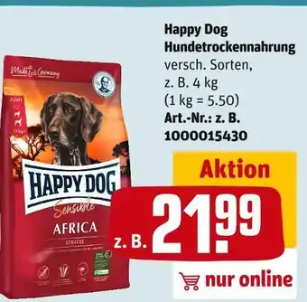 REWE Happy dog hundetrockennahrung Angebot