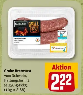 REWE Wilhelm brandenburg grobe bratwurst Angebot
