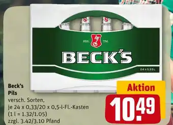 REWE Beck’s pils Angebot