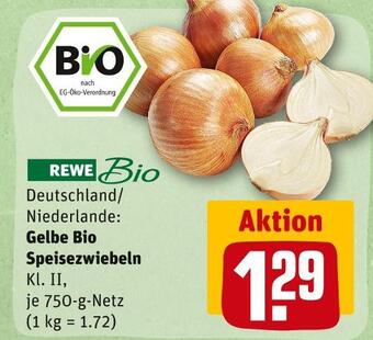 REWE Rewe bio gelbe bio speisezwiebeln Angebot