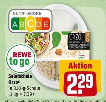 REWE Rewe to go salatschale orzo Angebot