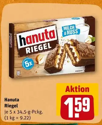 REWE Hanuta riegel Angebot