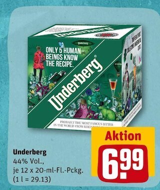 REWE Underberg kräuterlikör Angebot