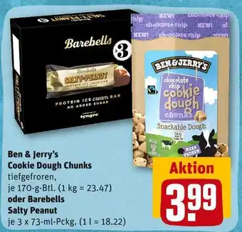 REWE Ben & jerry’s oder barebells cookie dough chunks oder eis Angebot