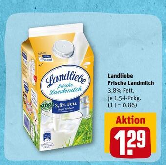 REWE Landliebe frische landmilch Angebot