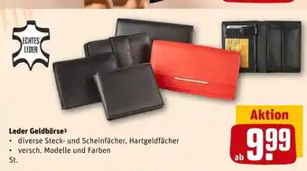 REWE Leder geldbörse Angebot