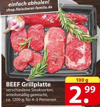 Famila Nord Ost Beef grillplatte Angebot