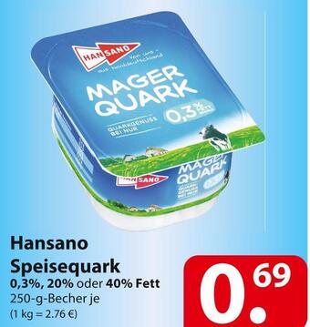 Famila Nord Ost Hansano speisequark Angebot